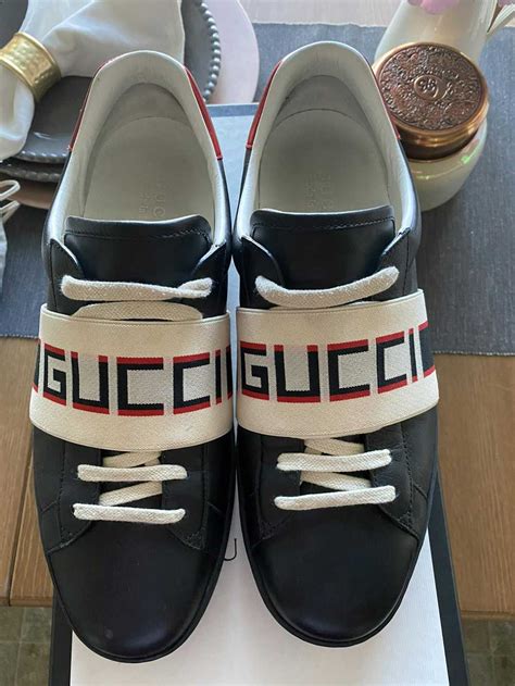 gucci stripe leather sneaker price